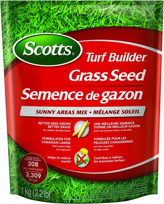 Scotts 20239 Turf Builder Grass Seed Sunny Areas Mix 1Kg 1-pack