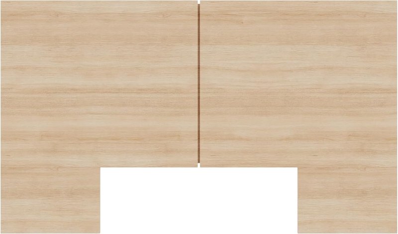 Nexera James Headboard, Brown, King King Natural Blonde Oak