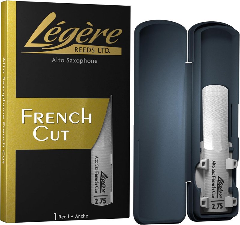 Légère Reeds - Alto Saxophone Reed, French Cut, Strength 2.75 (ASF2.75) - Premium Synthetic Woodwind Reed
