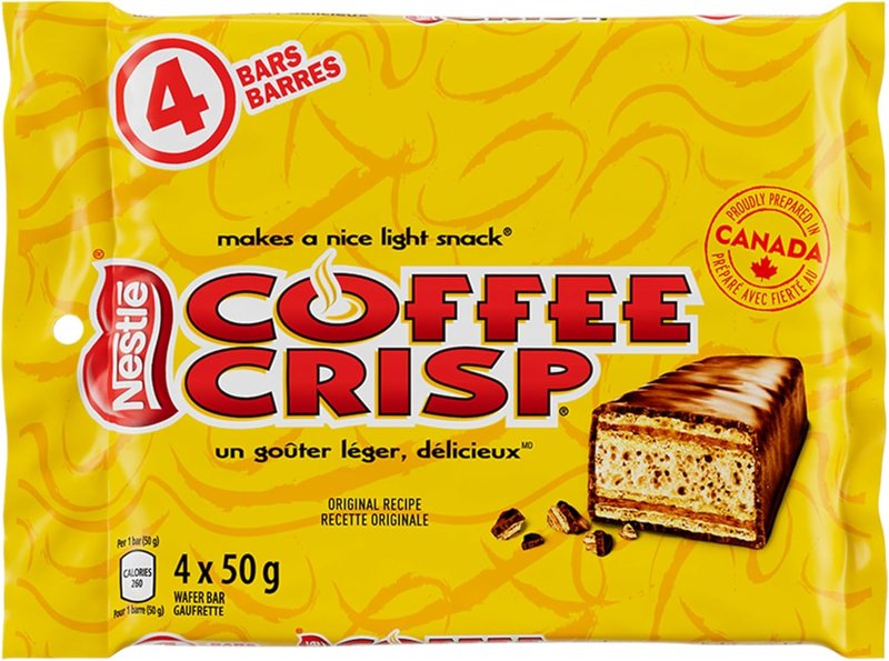 Nestle Coffee Crisp Multipack Candy Coated Chocolates, 4 x 50 g Coffee Candy Coated Chocolates