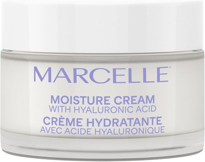 Marcelle Moisture Cream with Hyaluronic Acid, Vegan, Cruelty-Free, Clean Formula, Non-Comedogenic, Fragrance-Free, Paraben-Free, Mineral Oil-Free, Hypoallergenic, 50 mL Day Cream 50 ml (Pack of 1)