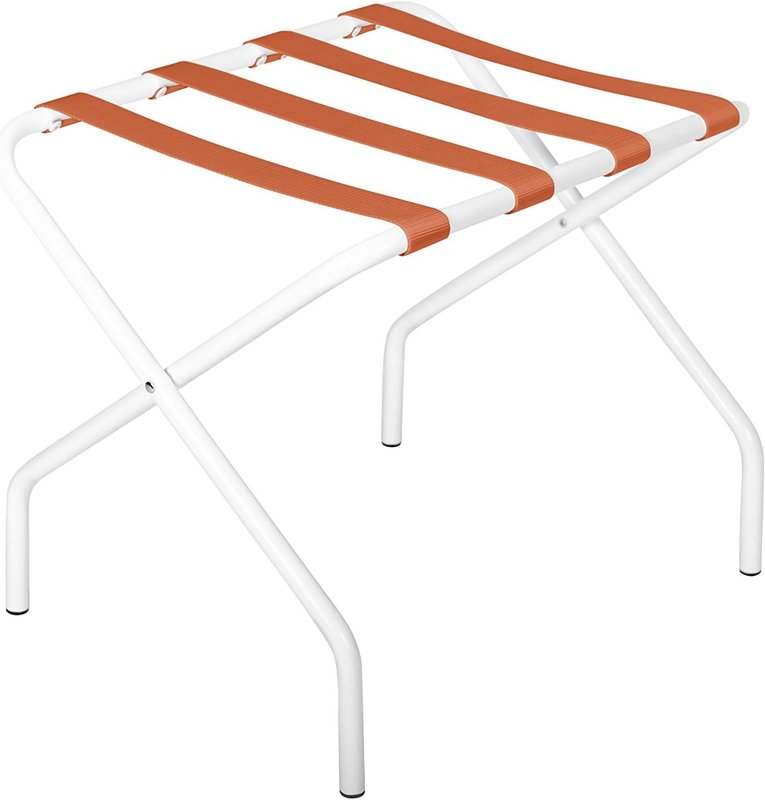 Innit Designs 13.02.10n Pamaleta Luggage Stand, Orange on White (nylon)