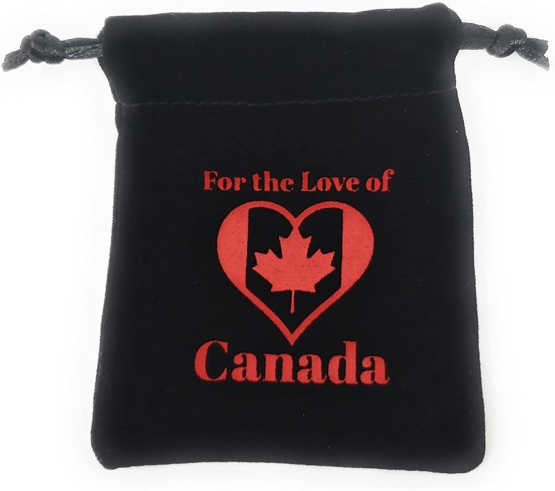 For the Love of Canada Canada Flag Square Dangle Earrings, Women's Earrings, Unique Square Canada Looking, Stainless Steel, 14K Metal Stamp, Bezel Setting, Red, White Stone, French Wire Back, 1 Pair