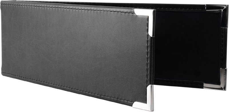 Premium 1UP Business Cheque Binder, Landscape Three-Ring Binder, (Black)