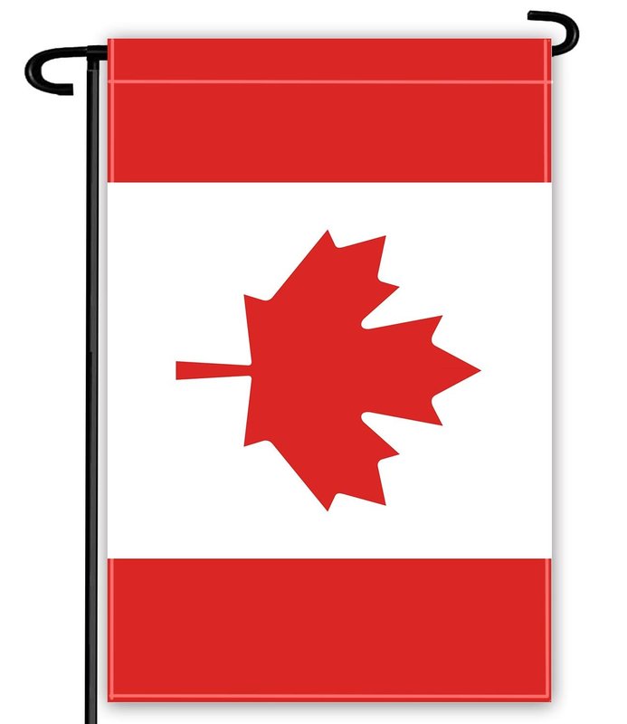 Canada Garden Flag,12×18 inch Canadian National Decor,Heavy Duty Double Side Digital Printed 210D Polyester Banner For Outdoor Indoor Parade