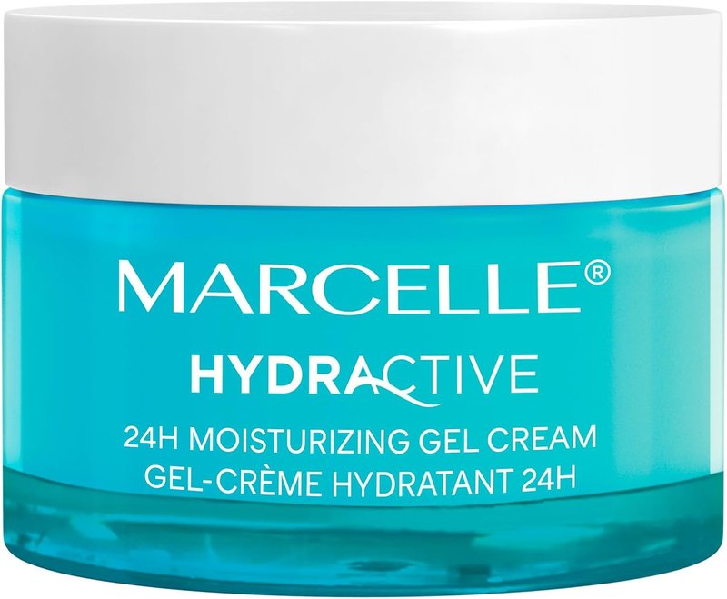 Marcelle Hydractive 24H Moisturizing Gel Cream, All Skin Types, Refreshing, Energizing & Hydrating, Lightweight, Hypoallergenic, Fragrance-Free, Cruelty-Free, Paraben-Free, Oil-Free, 50 mL