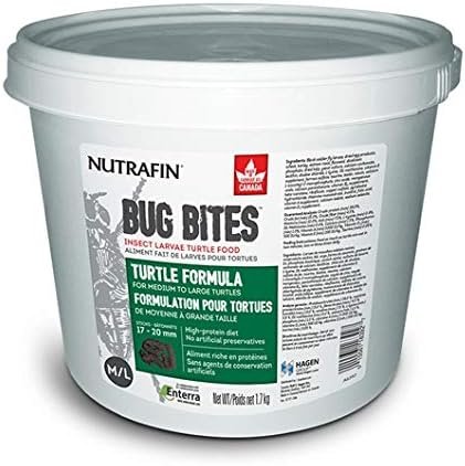 Nutrafin Bug Bites Turtle Formula – Medium to Large Turtles – 17-20 mm - 1.7 kg (3.7 lbs)
