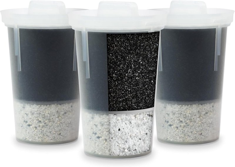Santevia MINA Alkaline Water Filter Value Pack | 3-Pack At Home Water Pitcher Filter Adds Minerals and Makes Alkaline Water | Chlorine and Lead Water Filter| Made In Canada 3 units