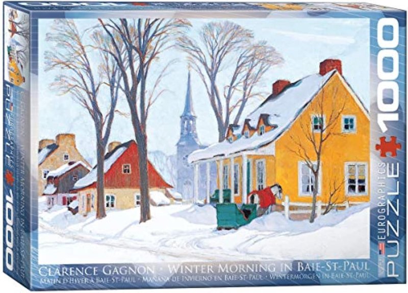 Eurographics Hiver Baie-Saint-Paul by Clarence Gagnon 1000-Piece Puzzle