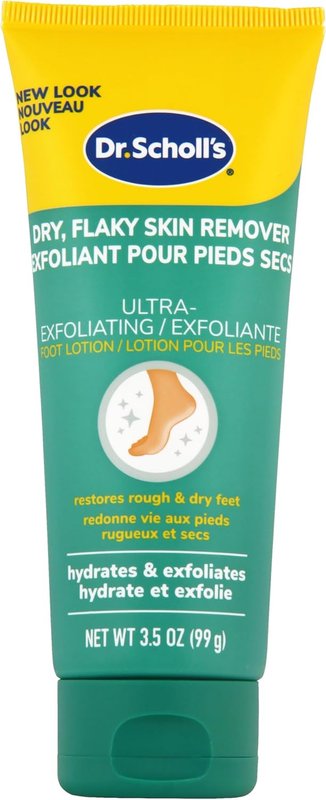 Dr. Scholl's Ultra Exfoliating Foot Cream, Hydrates and Exfoliates Extremely Dry Skin, 100 grams