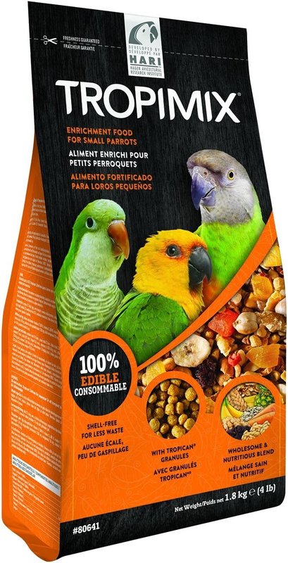 Tropimix Premium Enrichment Food for Small Parrots, 1.81 kg (Pack of 1) Small Parrot 1.8 kg (Pack of 1)