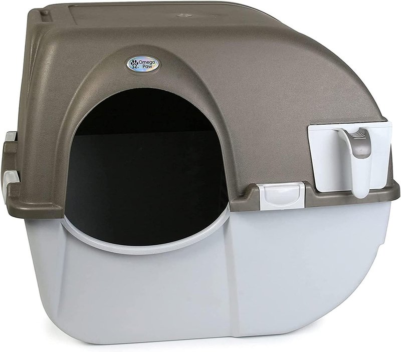 Omega Paw New Roll 'n Clean Litter Box Regular Generation 5.0 Grey NRA15-V5.0 Medium