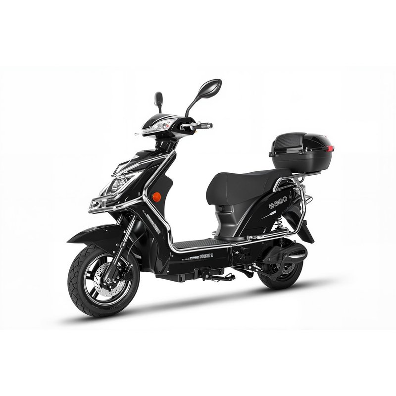 EMMO Hornet XI Ebike - Electric Bicycle - E Scooter - 60V 500W - Blue - Removable Battery - Large Storage Black Removable 60V/40Ah SLA Battery