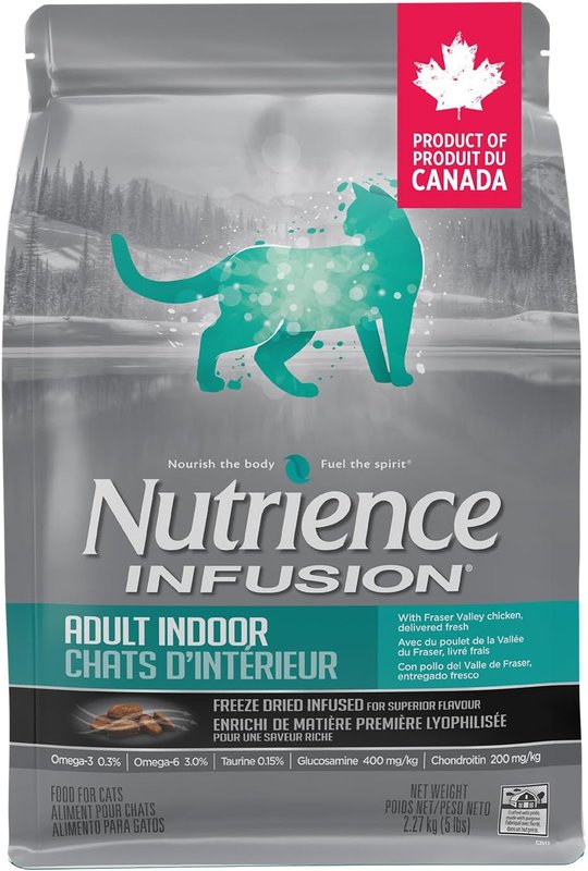 Nutrience Infusion Adult Indoor Cat Food - Canadian Chicken - 2.27 kg (5 lbs) Bag
