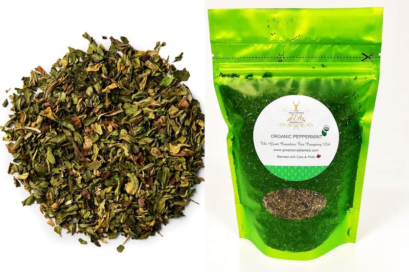 The Great Canadian Tea Company - Peppermint Loose Leaf Tea - Organic Leaf from Washington State - Organic Peppermint (100 Gram) 100 g (Pack of 1)