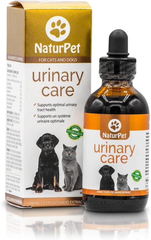 NaturPet Urinary Care for Cats and Dogs | for Urinary Tract Support | UTI Support, Chrystals, Stones | Herbal Tincture 100mL