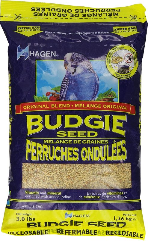 Hagen Parakeet/Budgie Staple Vme Seed, 3-Pound