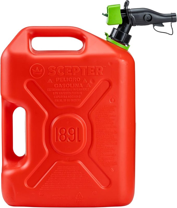 Scepter FSCRVG5 SmartControl RV Gas Can with Rear Handle - 5 Gallon Scepter FSCRVG5 SmartControl RV Gas Can with Rear Handle - 5 Gallon Red