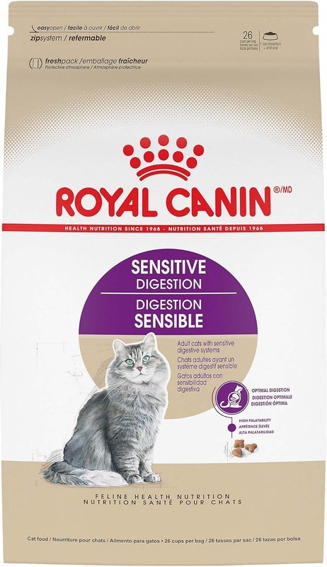 Royal Canin Feline Health Nutrition Sensitive Digestion Cat Food Dry Formula, Balanced Nutrition to Support Digestive Health, 7 lb Bag 3.18 kg (Pack of 1)