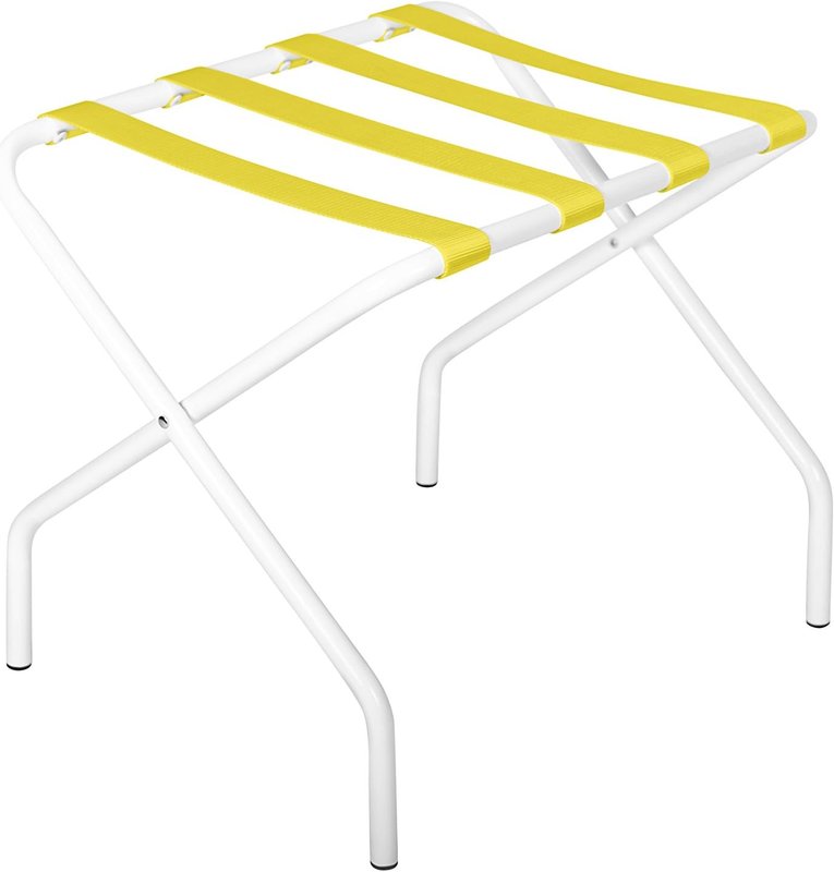 Innit Designs 13.02.03n Pamaleta Luggage Stand, Yellow On White (Nylon)