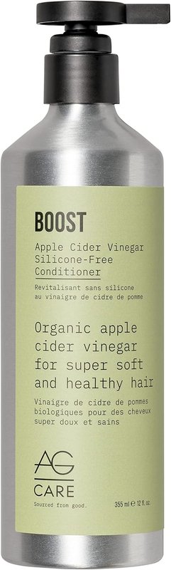 AG Care Boost Apple Cider Vinegar Conditioner with Mango Seed Butter - Clarifying Conditioner Deep Moisturizing for High Shine and Healthy Hair, 12 Fl Oz Bottle