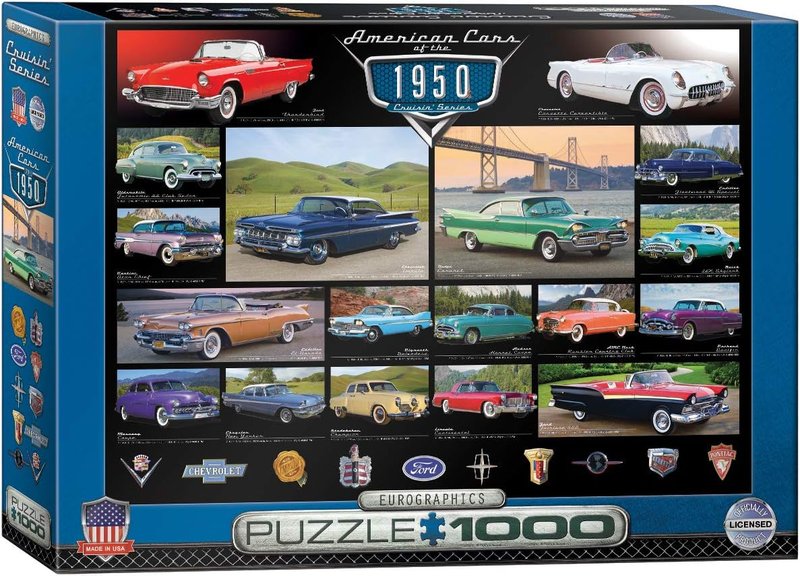 1950's Cruisin' Classics Jigsaw Puzzle (1000-Piece)