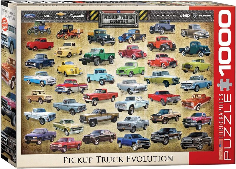 Pickup Truck Evolution Jigsaw Puzzle (1000-Piece)