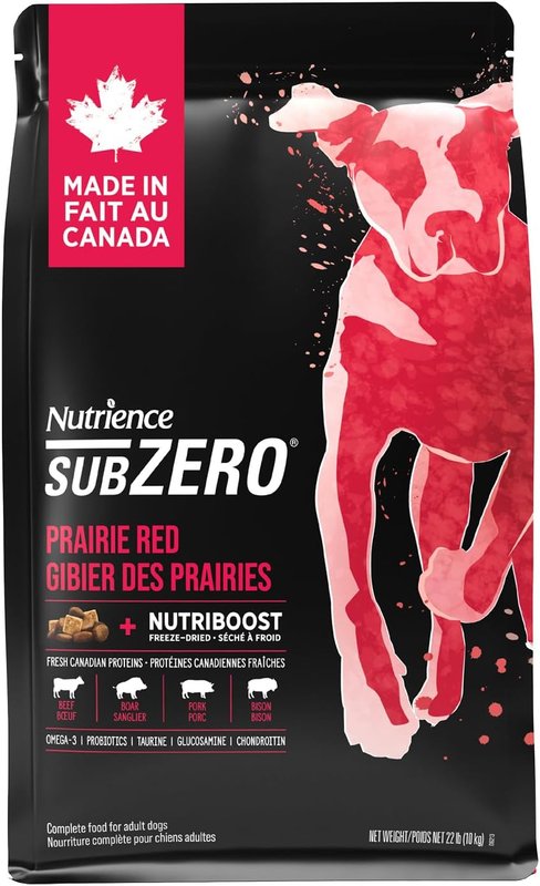Nutrience High Protein Subzero for Dogs - Canadian Prairie Red - 10 kg (22 lbs) Prairie Red 10 kg (Pack of 1)