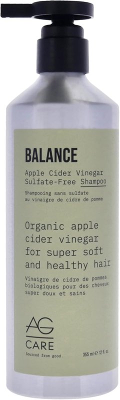 AG Care Balance Apple Cider Vinegar Shampoo with Argan Oil | Shampoo to Cleanse Scalp and Retain Moisture for Soft, Shiny Hair, 12 Fl Oz Bottle