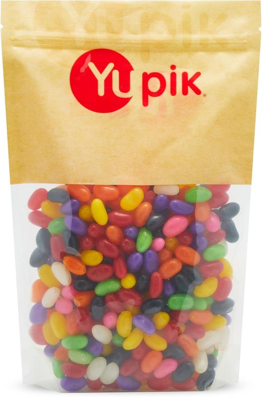 Yupik Jelly Beans, 1 kg, Chewy, Multicolored, Sweet Flavor, Classic Candy, Fun & Nostalgic, Delicious Snacks, Ideal for Gifting, Baking, Halloween & Holidays Candy Jelly Beans 1 kg (Pack of 1)