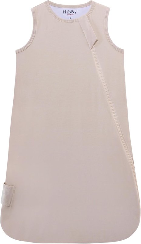 Rayon from Bamboo Baby Sleep Sack | 0.5 TOG | By Hibby Baby - Canadian Brand M (6-18m) Beige