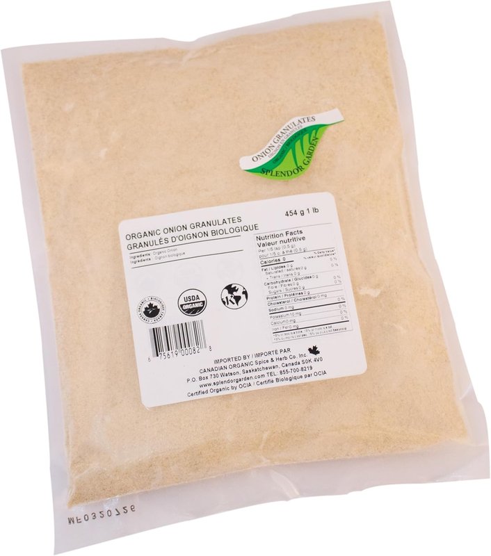 Splendor Garden organic Onion Granulates,454.0 Gram