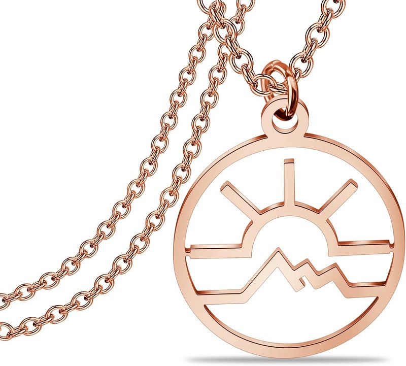 KEYCHIN Inspired Gift Canadian TV Series Jewellery Amy and Lou Fans Gift Ranch Necklace(SUN NK-RG)