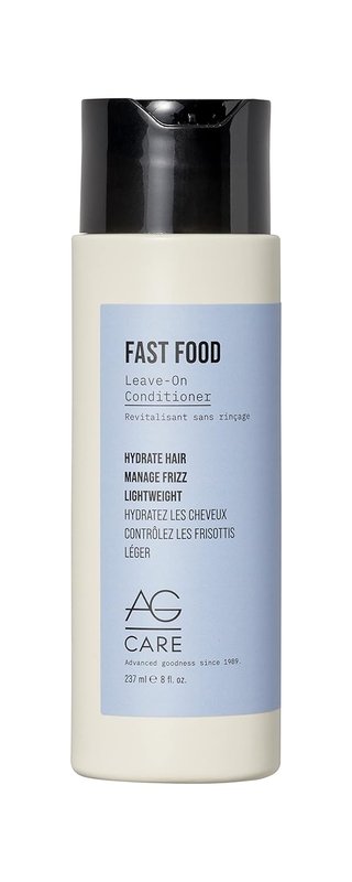 AG Care Fast Food Leave On Conditioner - Ultra-Shine and Weightless Conditioner, 8 Fl Oz