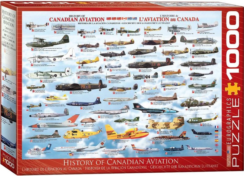 Eurographics History Canadian Aviation 1000-Piece Puzzle