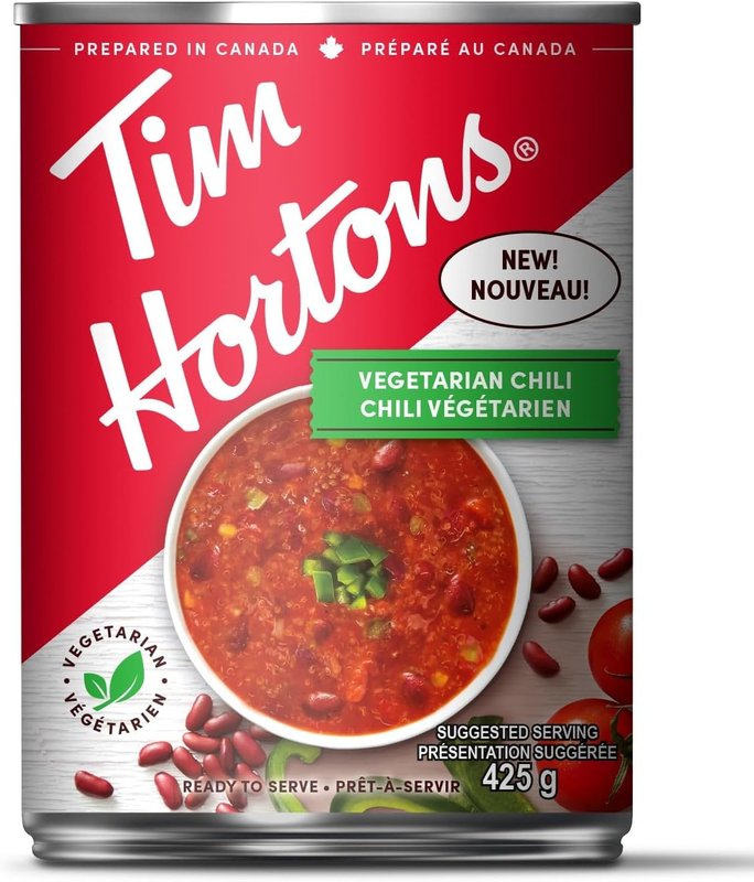 Tim Hortons Vegetarian Chili, Ready to Serve, 425g Can