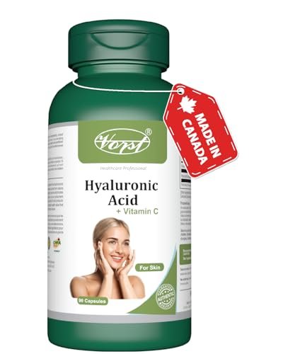 VORST Hyaluronic Acid Supplement for Skin 90 Capsules | Powder Pills | 1 Bottle