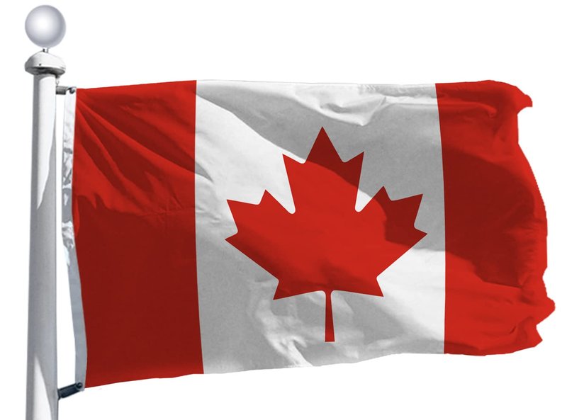 Canada Flag 3x6 Ft Thick Polyester 100D Outdoor Indoor- Vivid Color and Fade Proof,Double Stitched Printed Maple Leaf Canadian Canada Day Decoration Gift Yard House Banner