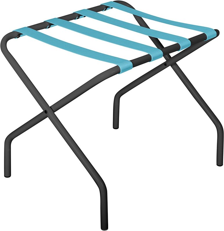Innit Designs 13.01.04n Pamaleta Luggage Stand, Blue On Black (Nylon)