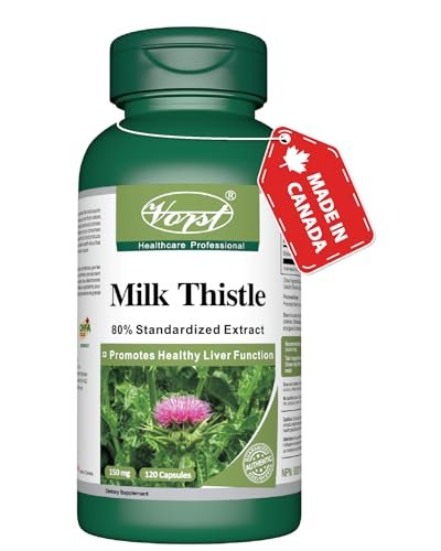 VORST Milk Thistle 80% Silymarin with 25:1 Extract Ratio (3750mg Raw Extract Equivalent) 120 Capsules | Supplement For Natural Liver Cleanse & Gallbladder Detoxification and Health | Powder Pills | 1 Bottle