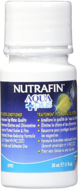 Nutrafin Aqua Plus Tap Water Conditioner, 30ml (1-Ounce) 30 ml (Pack of 1)