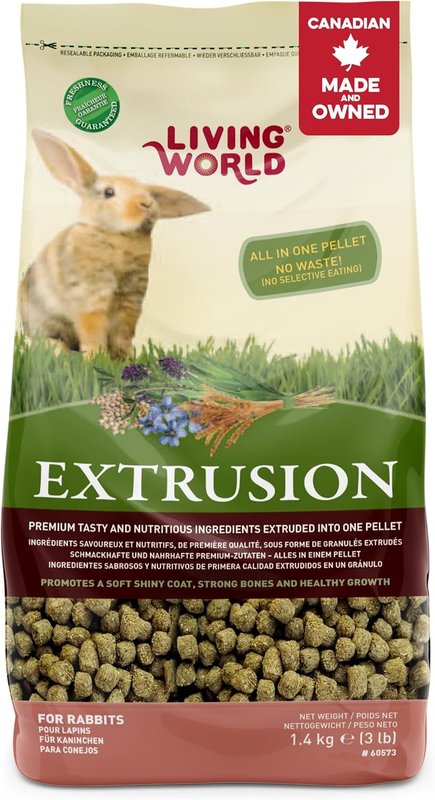 Living World Canadian Extrusion Rabbit Food - 1.4kg