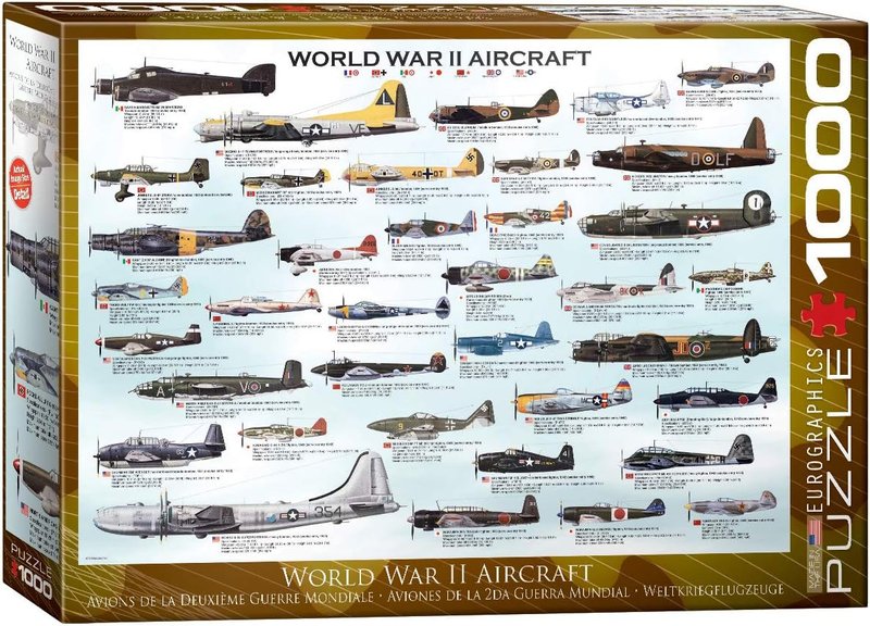 WWII Aircraft 1000-Piece Puzzle