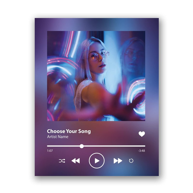 [SF Customizables] Spotify Personalized Album Cover Music Player Print Wall Art