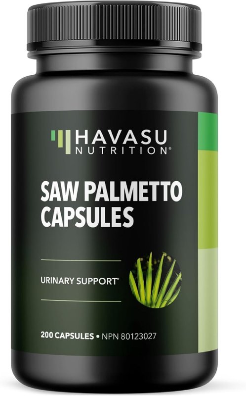 Saw Palmetto for Men | Prostate Health, Urinary, Bladder & Hair Support | Reduce Bathroom Trips | 1,485mg | 45% Fatty Acids | Made in Canada, Vegan, Non-GMO | 200 Herbal Capsules, 2 Month Supply 200 Count