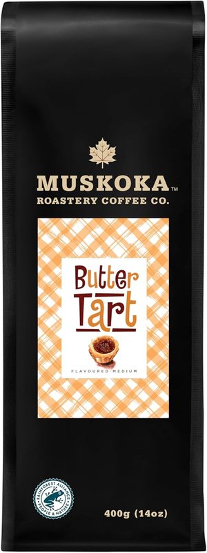 Muskoka Roastery Coffee, Butter Tart, Medium Roast, Ground Coffee, 400g