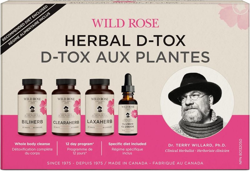 Wild Rose Herbal D-tox Kit – 12 Day Cleanse Program – Detox Kit For Colon Cleanse, Gut Health, Constipation Relief