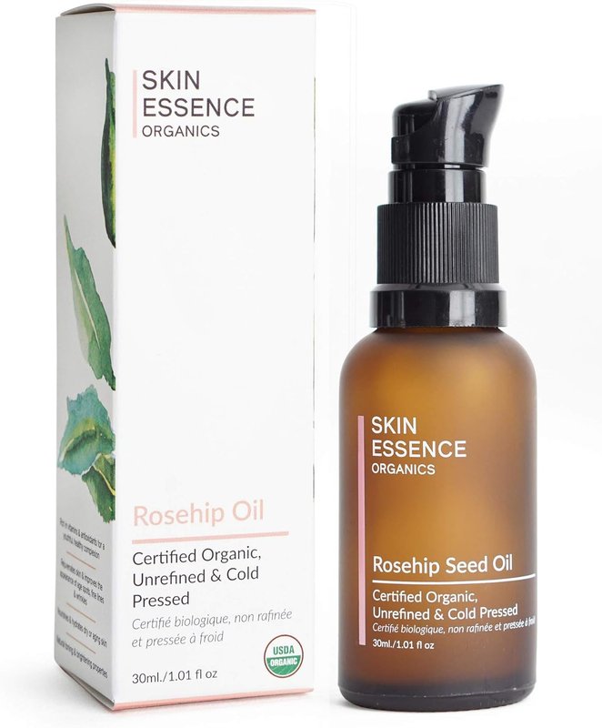 Skin Essence Organics Rosehip Seed Oil - Authentic, Cold-Pressed, & Certified Organic (30ml)