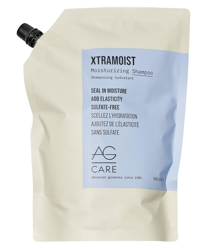 AG Care Xtramoist Moisturizing Shampoo, Seal in Moisture and Add Shine, Sulfate-Free Shampoo, 33.8 Fl Oz