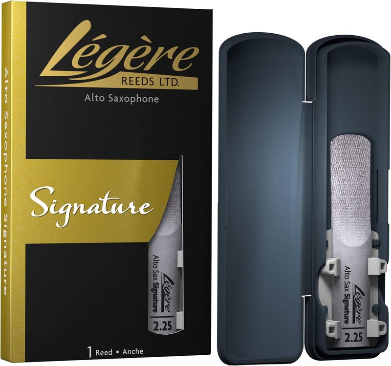 Légère Reeds - Alto Saxophone Reed, Signature, Strength 2.25 (ASG2.25) - Premium Synthetic Woodwind Reed